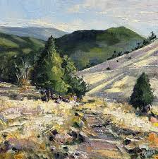 Painting inspired by the Rocky Mountains